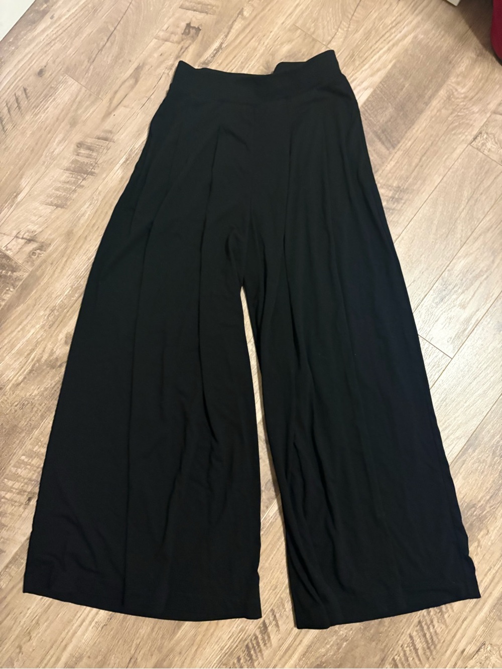 Uniqlo Black Wide-Leg High Waist Palazzo Pants